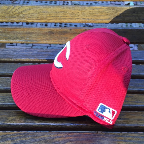 Team MLB youth Cincinnati Reds baseball cap 6 full panel hat adjustable strap - Picture 4 of 14